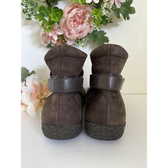 Softwalk Oxnard Ankle Brown Suede Leather Boots - Picture 4 of 12
